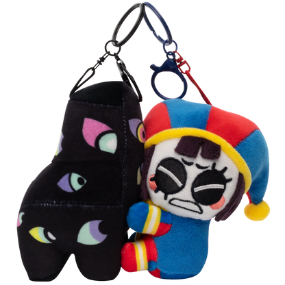 Pomni & Abstraction Magnetic Plush Keychains