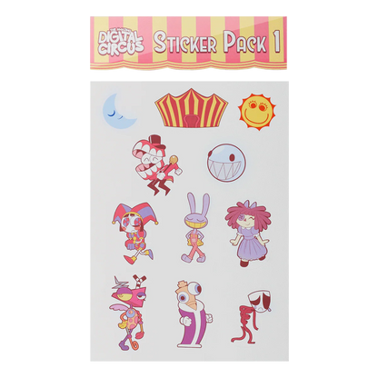 Digital Circus Sticker Pack 1