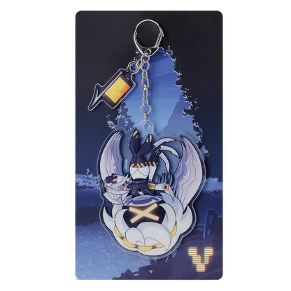 V Hang Tail Keychain