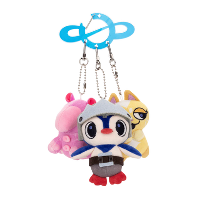 Space Trio Plush Keychains