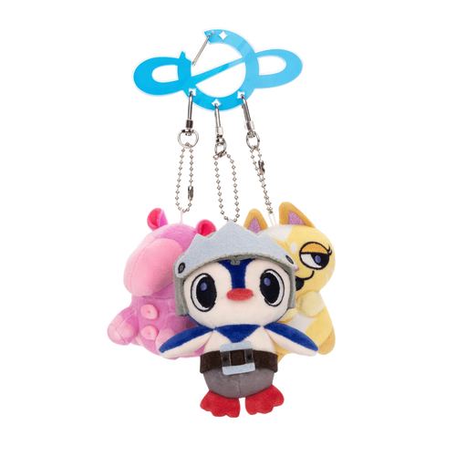 Space Trio Plush Keychains