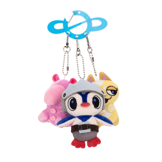 Space Trio Plush Keychains