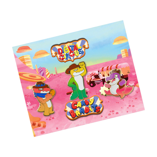 Candy Bandit Pins