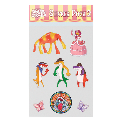 Digital Circus Sticker Pack 2