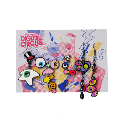 Digital Circus Earring Set